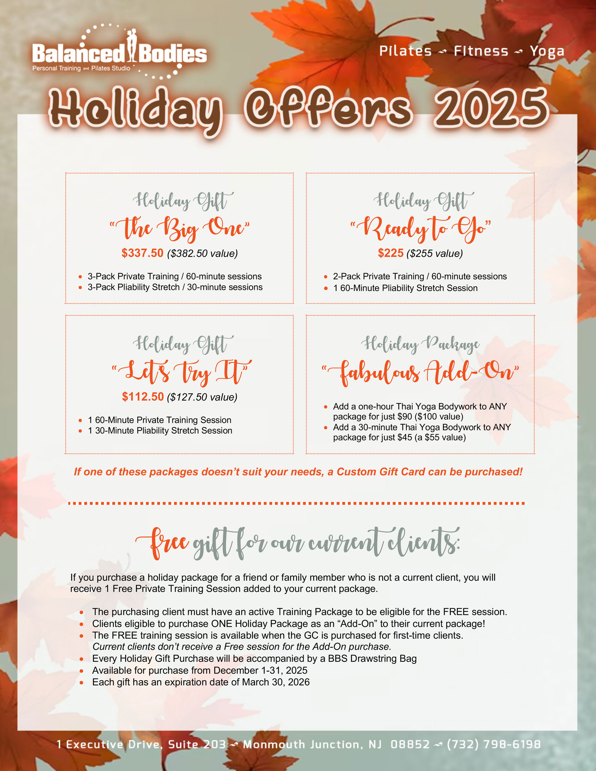 Holiday Offers 2025